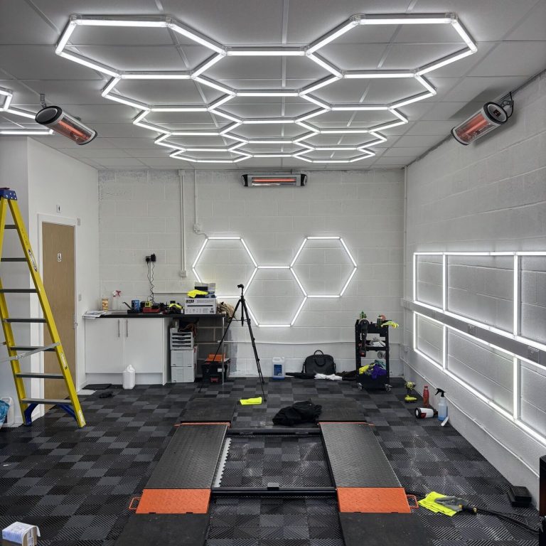 commercial unit in Chichester arctic electrical fitted lighting in